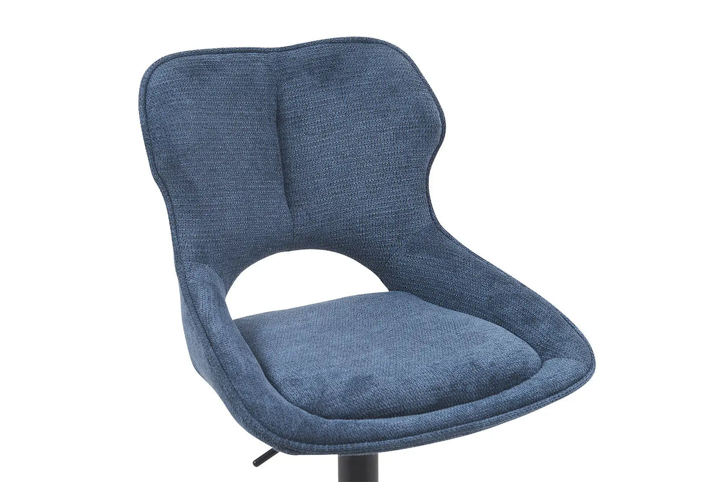 Chaise de Bar Pivotante MORY en Tissu Bleu - 51 x 53 cm ROUSSEAU