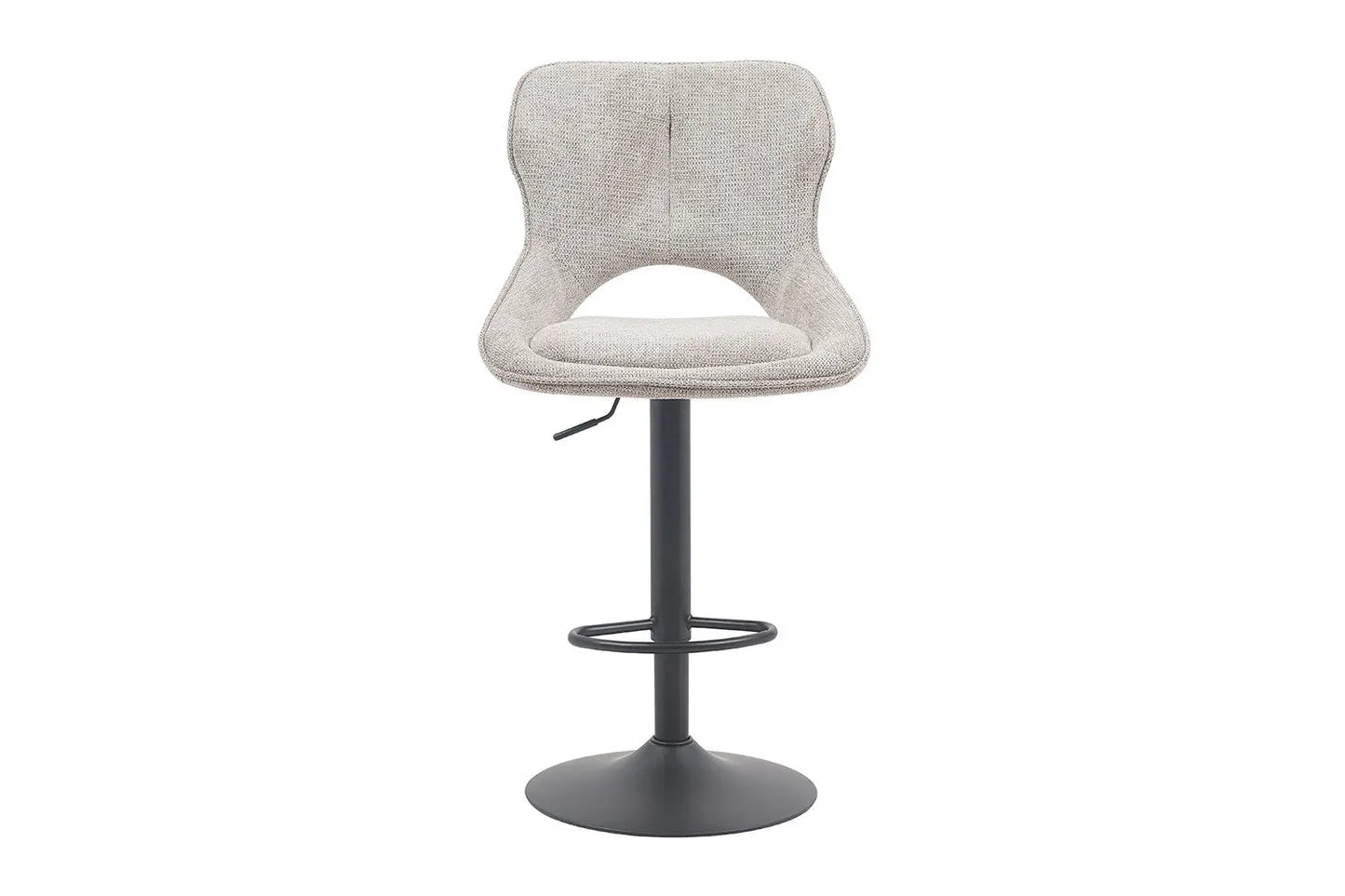 Chaise de Bar Pivotante MORY en Tissu Gris clair - 51 x 53 cm ROUSSEAU