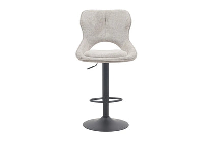 Chaise de Bar Pivotante MORY en Tissu Gris clair - 51 x 53 cm ROUSSEAU