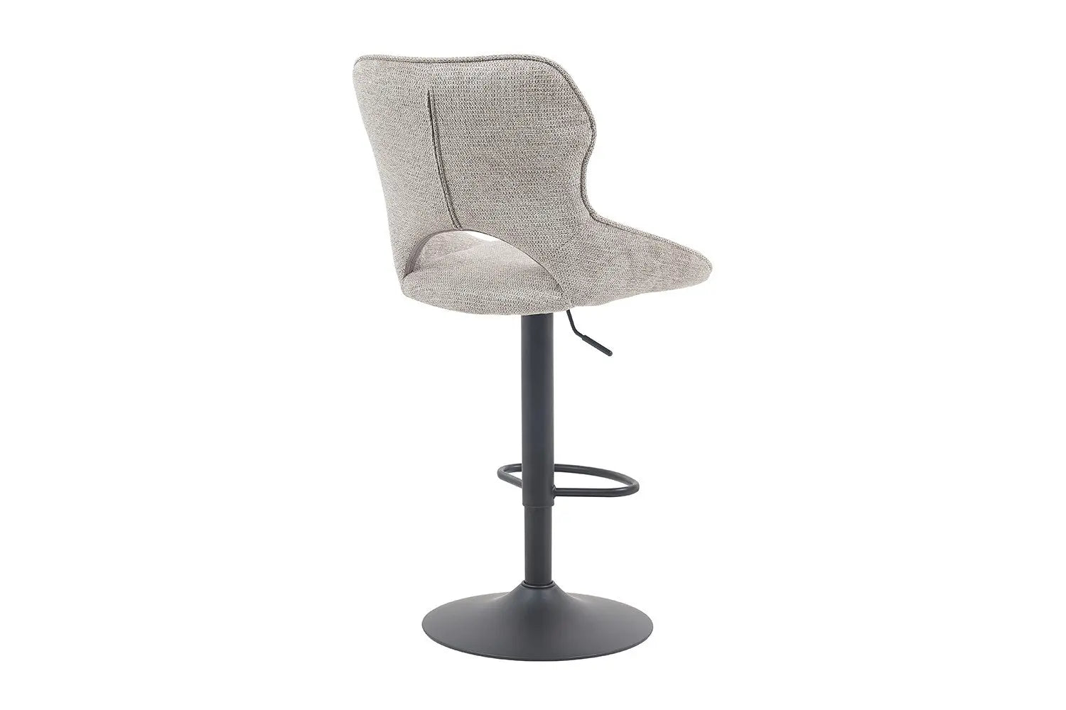 Chaise de Bar Pivotante MORY en Tissu Gris clair - 51 x 53 cm ROUSSEAU