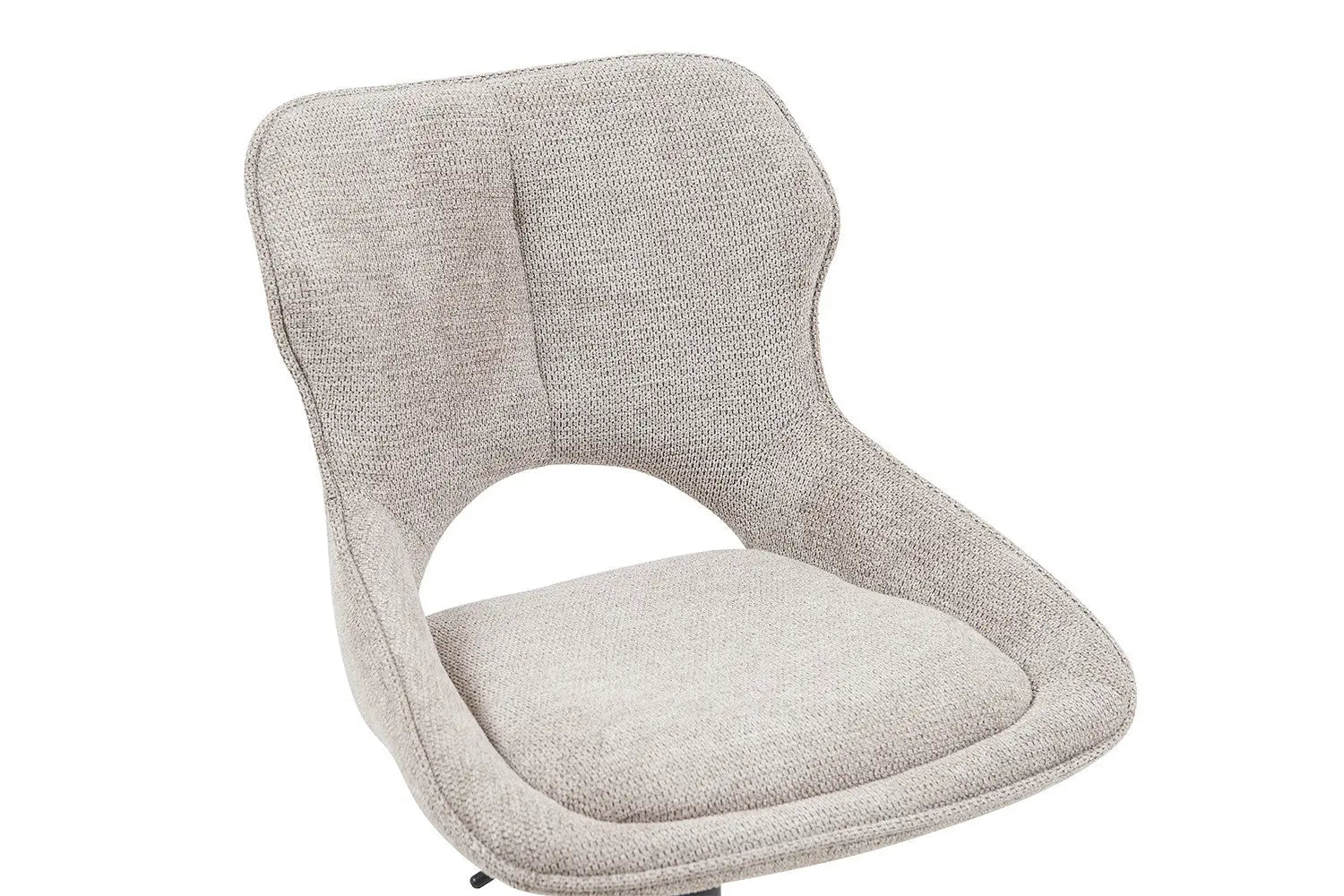 Chaise de Bar Pivotante MORY en Tissu Gris clair - 51 x 53 cm ROUSSEAU