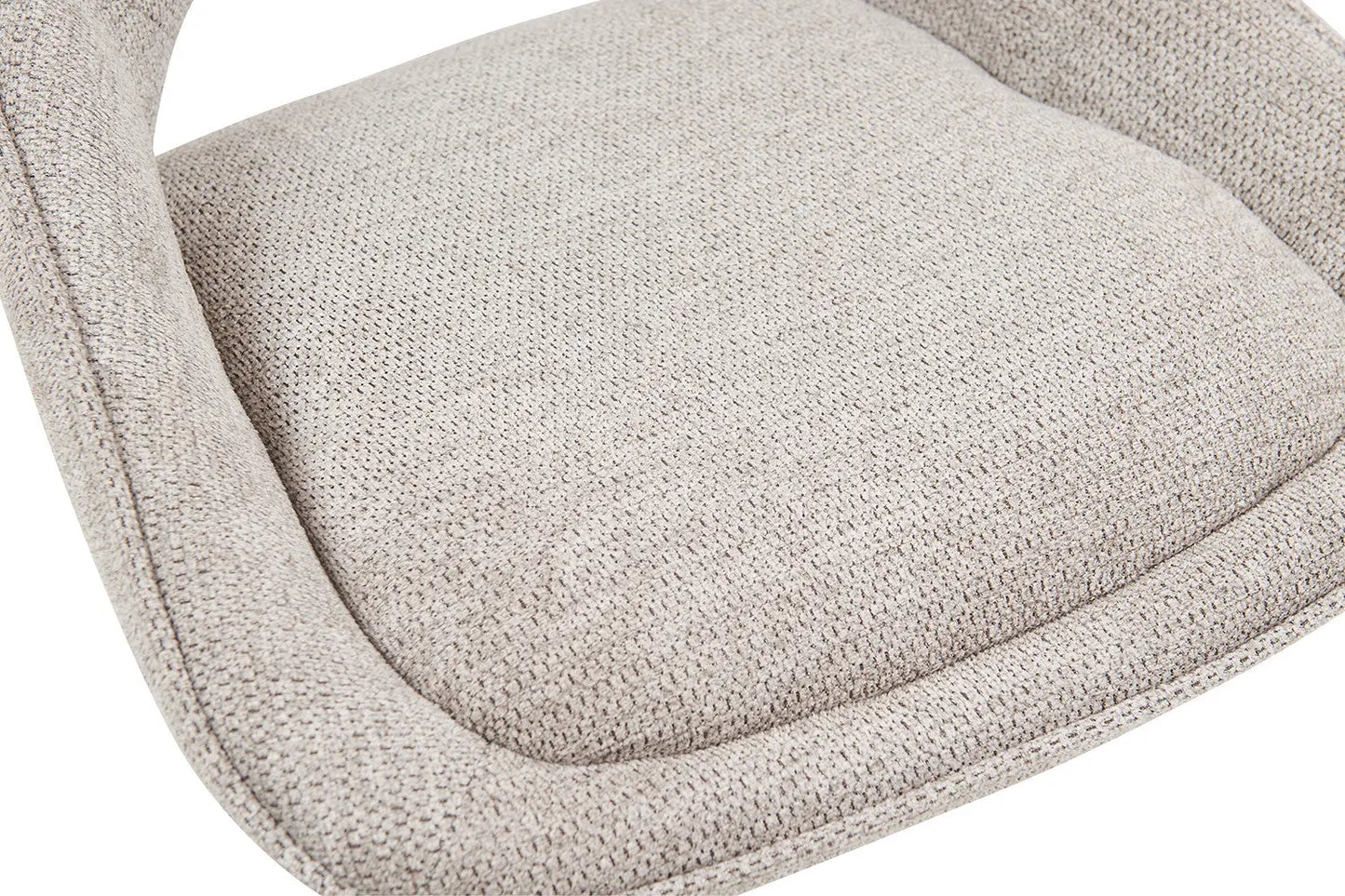 Chaise de Bar Pivotante MORY en Tissu Gris clair - 51 x 53 cm ROUSSEAU