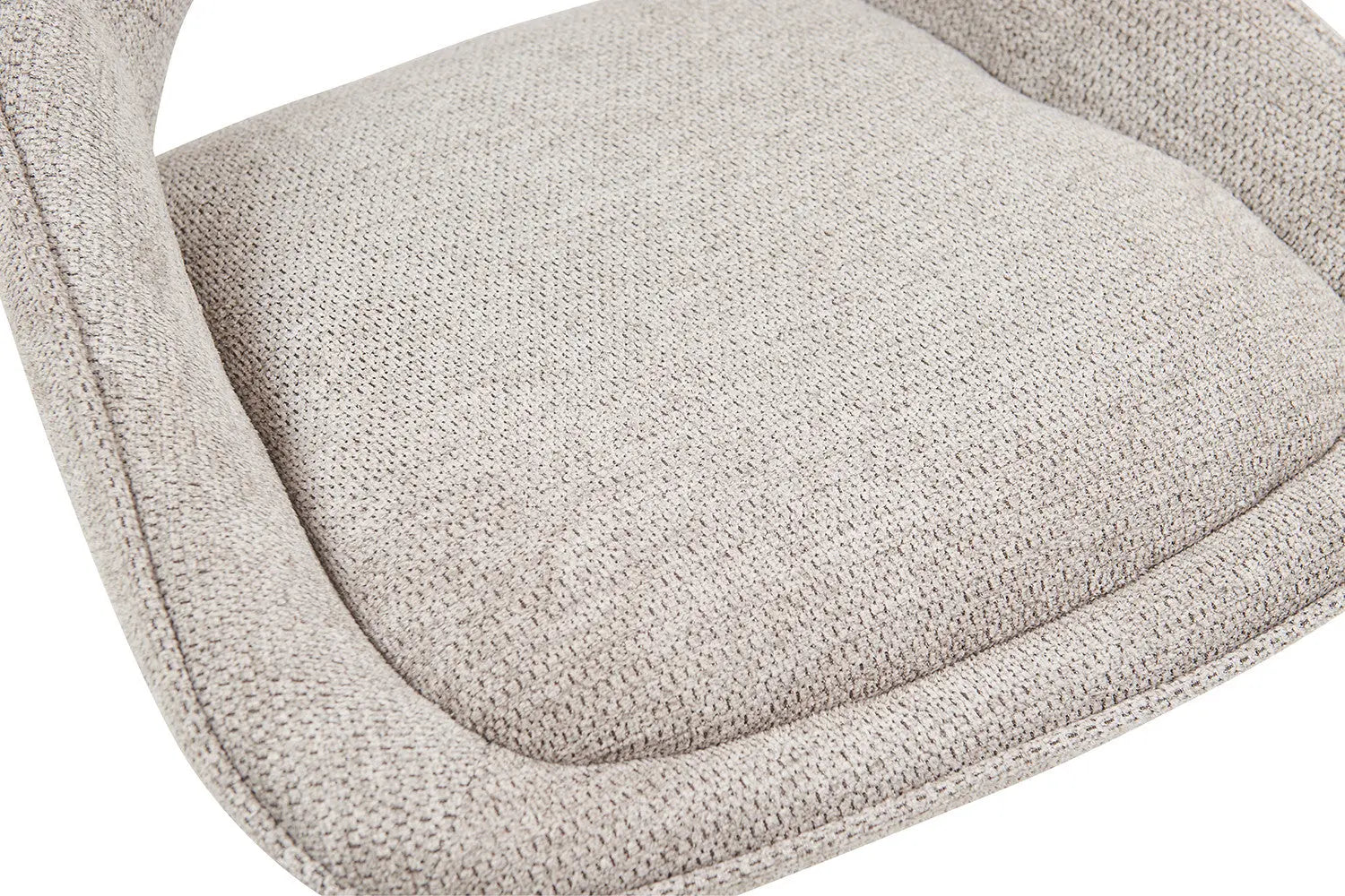 Chaise de Bar Pivotante MORY en Tissu Gris clair - 51 x 53 cm ROUSSEAU