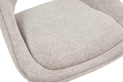 Chaise de Bar Pivotante MORY en Tissu Gris clair - 51 x 53 cm ROUSSEAU