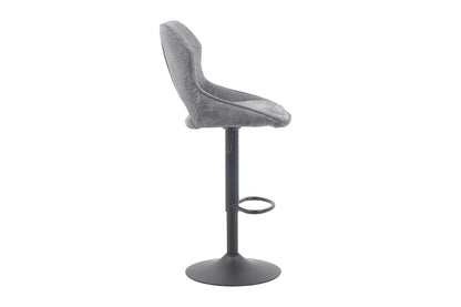 Chaise de Bar Pivotante MORY en Tissu Gris foncé - 51 x 53 cm ROUSSEAU
