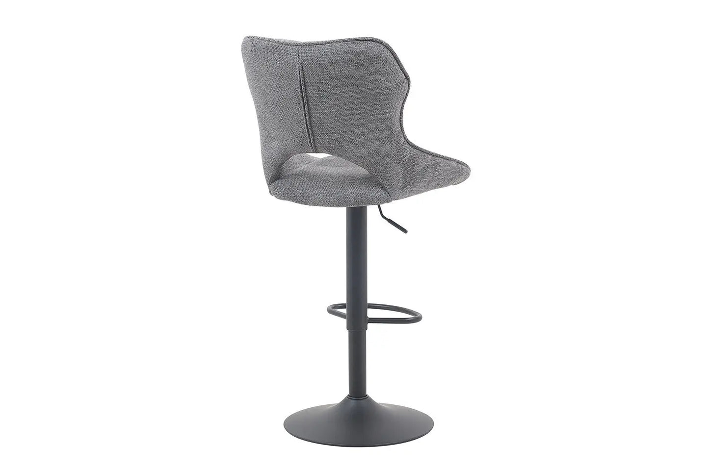 Chaise de Bar Pivotante MORY en Tissu Gris foncé - 51 x 53 cm ROUSSEAU