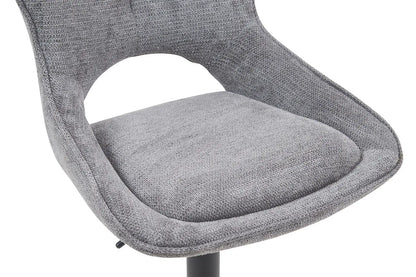 Chaise de Bar Pivotante MORY en Tissu Gris foncé - 51 x 53 cm ROUSSEAU