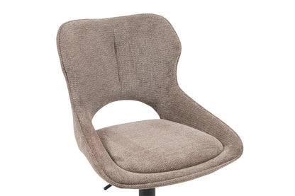 Chaise de Bar Pivotante MORY en Tissu Poivre - 51 x 53 cm ROUSSEAU