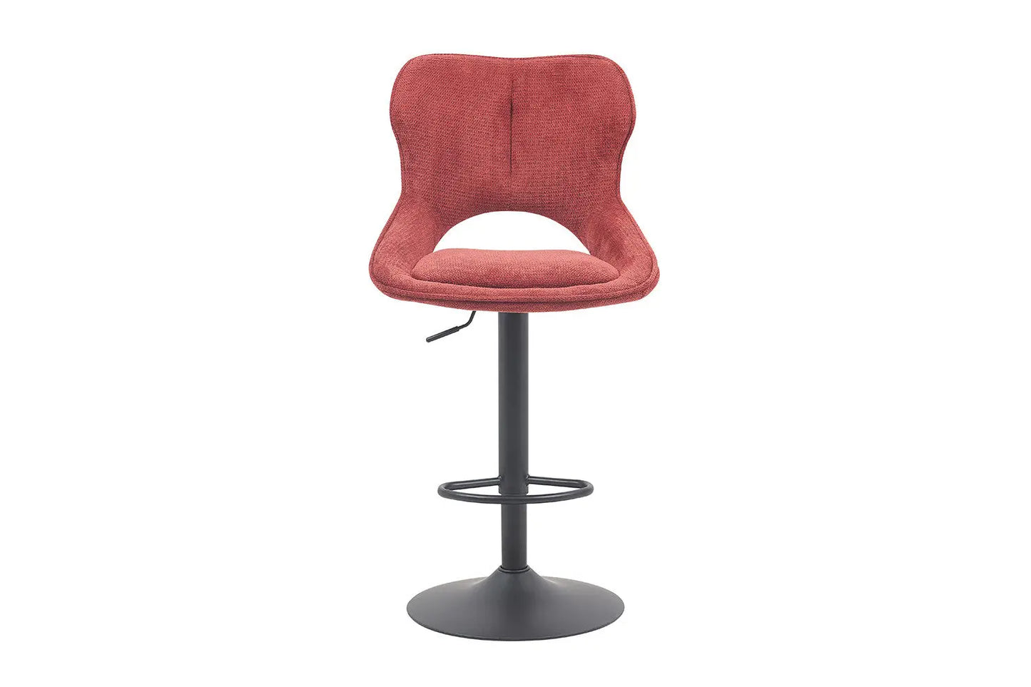 Chaise de Bar Pivotante MORY en Tissu Rouge - 51 x 53 cm ROUSSEAU