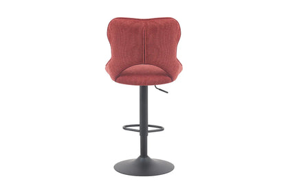 Chaise de Bar Pivotante MORY en Tissu Rouge - 51 x 53 cm ROUSSEAU