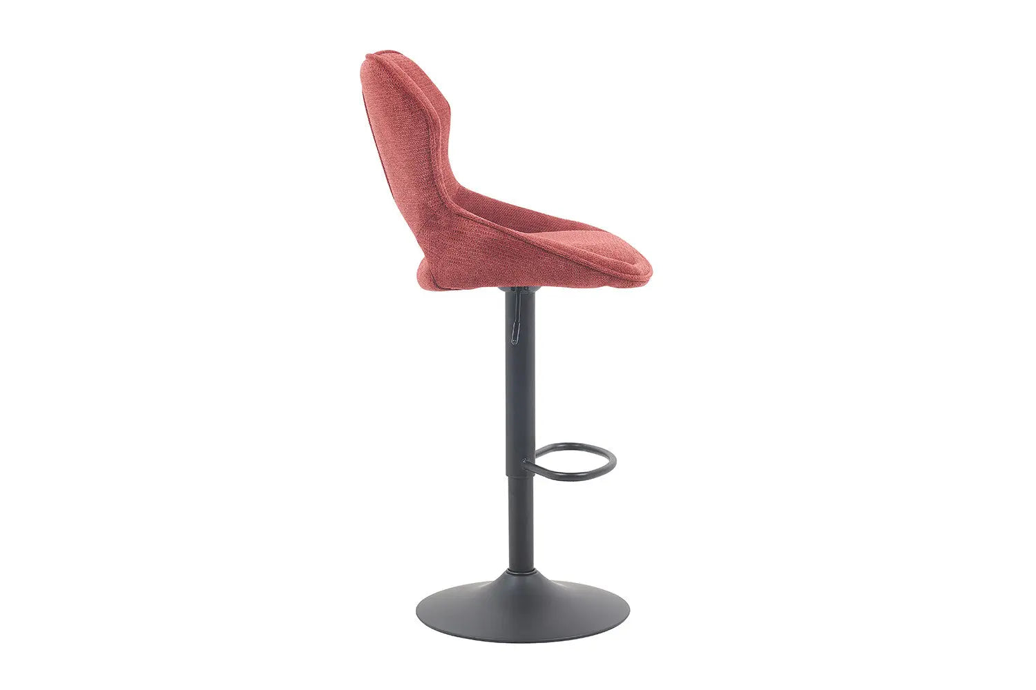 Chaise de Bar Pivotante MORY en Tissu Rouge - 51 x 53 cm ROUSSEAU
