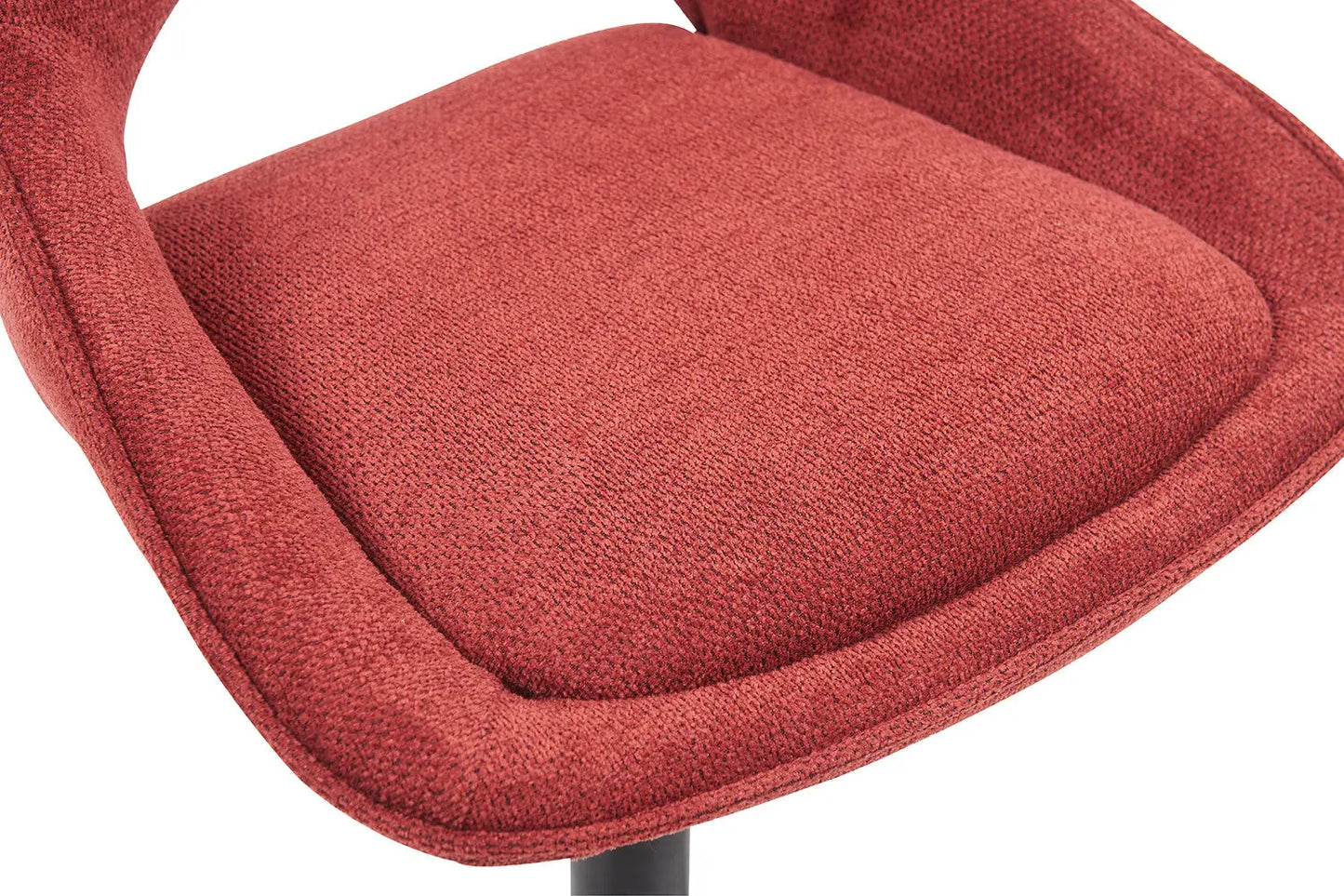 Chaise de Bar Pivotante MORY en Tissu Rouge - 51 x 53 cm ROUSSEAU