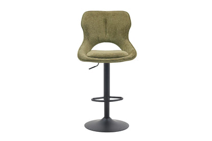 Chaise de Bar Pivotante MORY en Tissu Vert - 51 x 53 cm ROUSSEAU