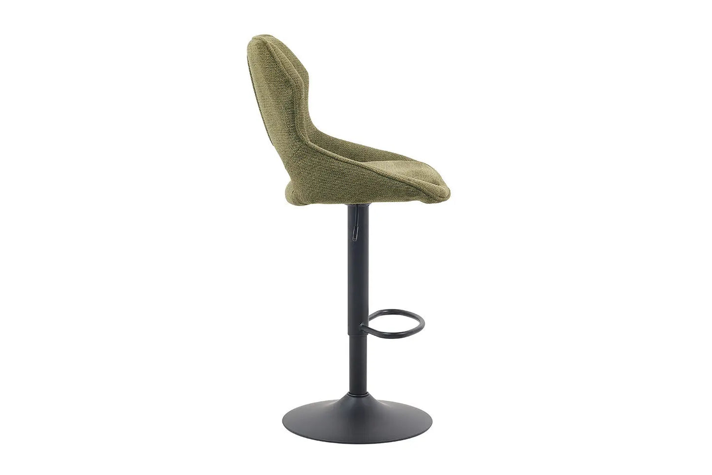 Chaise de Bar Pivotante MORY en Tissu Vert - 51 x 53 cm ROUSSEAU