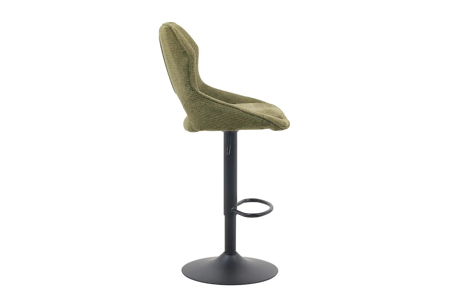 Chaise de Bar Pivotante MORY en Tissu Vert - 51 x 53 cm ROUSSEAU