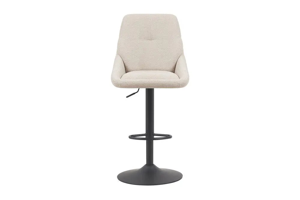 Chaise de Bar Pivotante SABA en Tissu Ecru - 50 x 60 cm ROUSSEAU