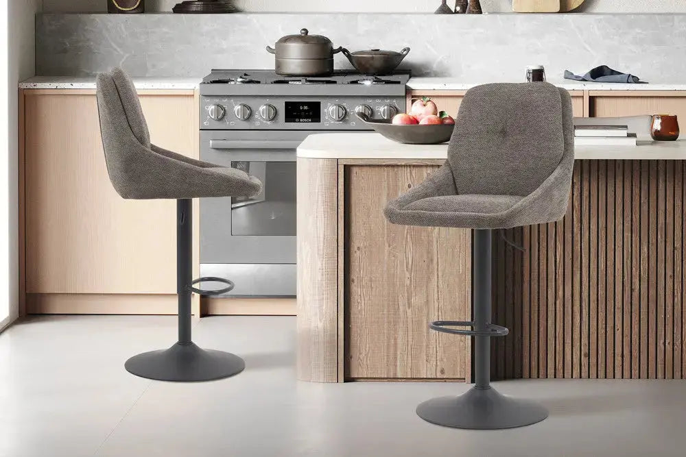 Chaise de Bar Pivotante SABA en Tissu Vert - 50 x 60 cm ROUSSEAU