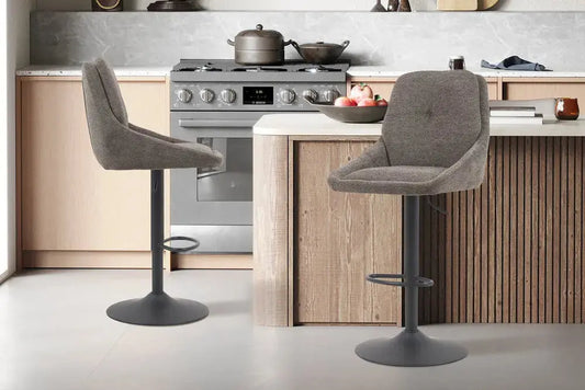 Chaise de Bar Pivotante SABA en Tissu Vert - 50 x 60 cm ROUSSEAU