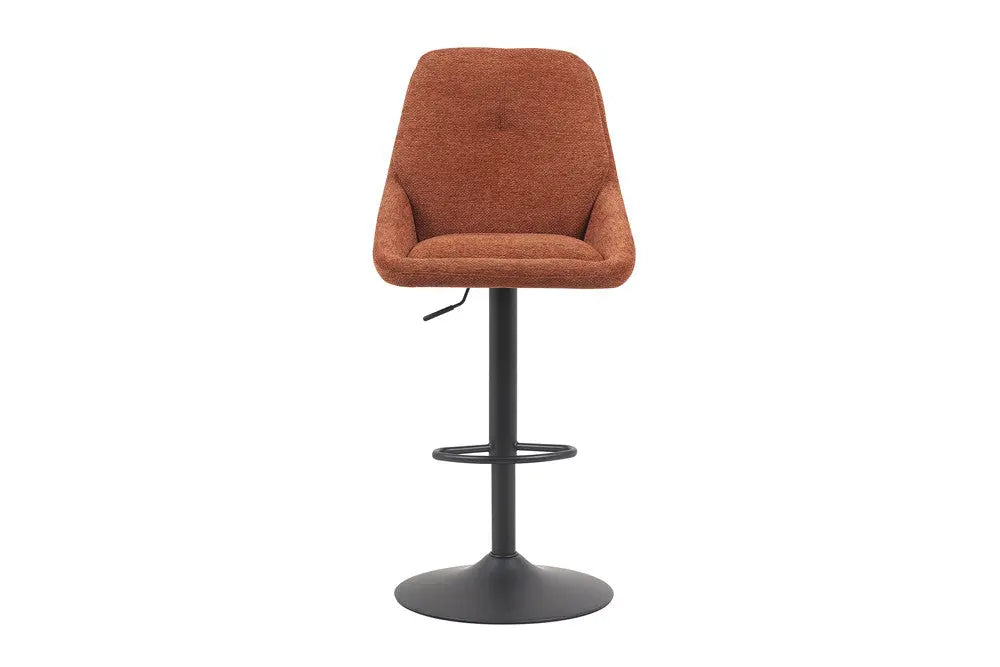 Chaise de Bar Pivotante SABA en Tissu Rouille - 50 x 60 cm ROUSSEAU