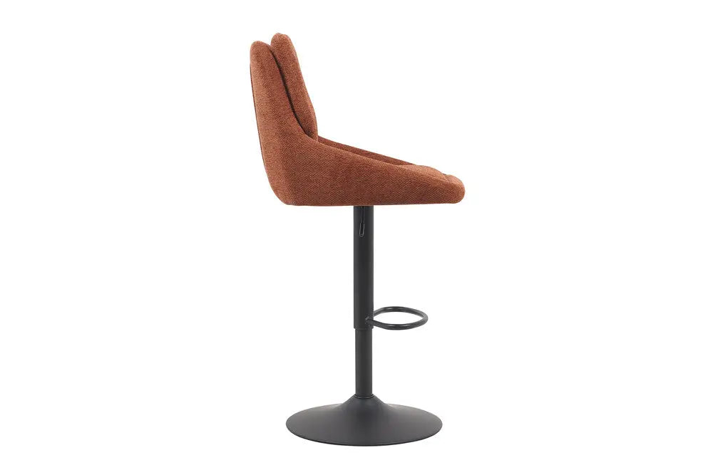 Chaise de Bar Pivotante SABA en Tissu Rouille - 50 x 60 cm ROUSSEAU
