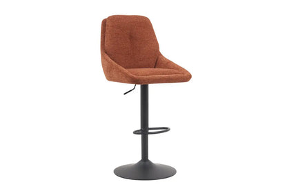 Chaise de Bar Pivotante SABA en Tissu Rouille - 50 x 60 cm ROUSSEAU