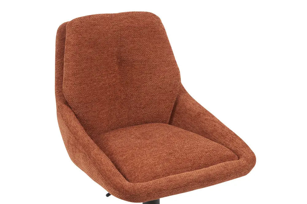 Chaise de Bar Pivotante SABA en Tissu Rouille - 50 x 60 cm ROUSSEAU