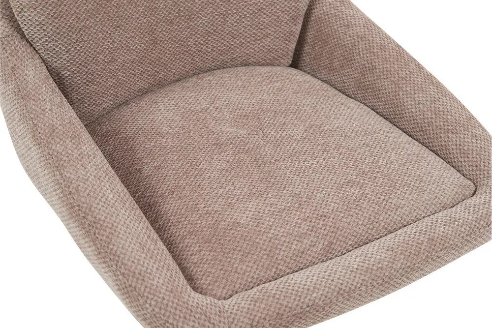 Chaise de Bar Pivotante SABA en Tissu Sable - 50 x 60 cm ROUSSEAU