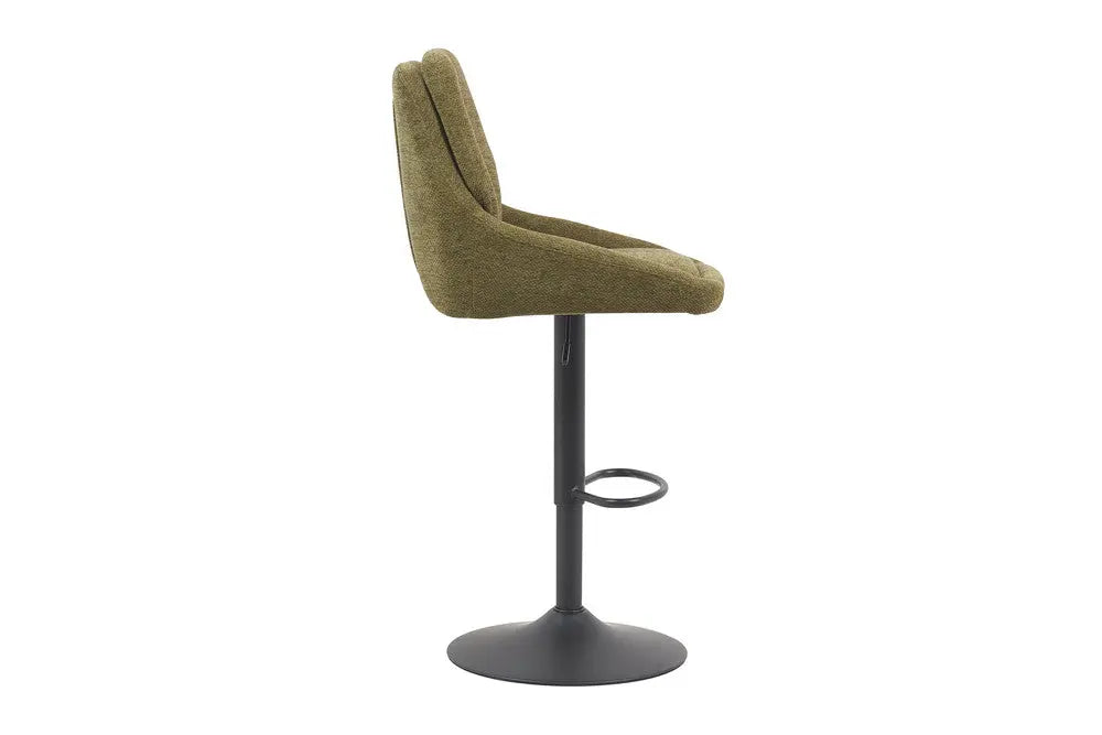 Chaise de Bar Pivotante SABA en Tissu Vert - 50 x 60 cm ROUSSEAU