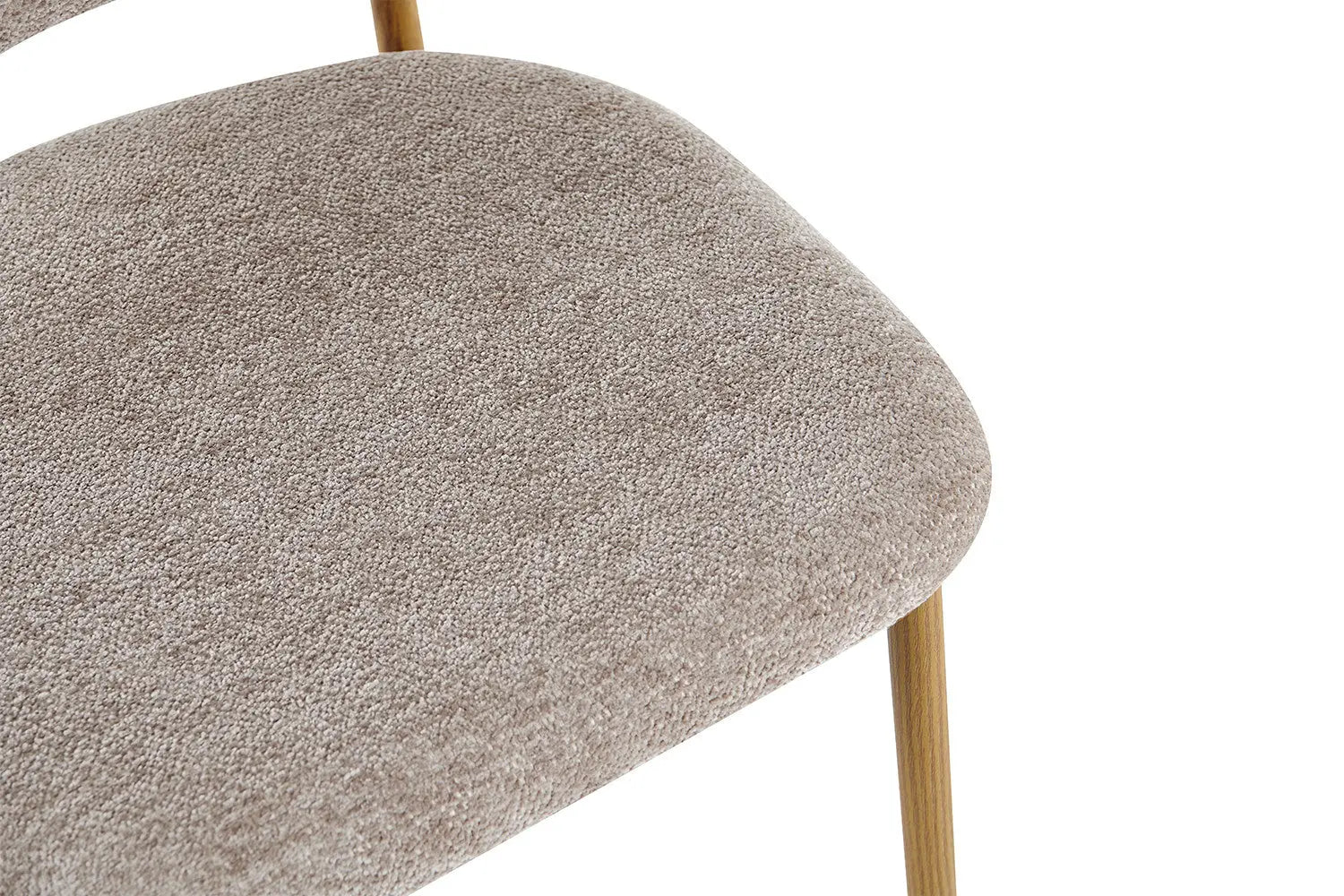 Chaise de Bar Tissu Sable avec Pieds Naturels COYA - 51 x 50 cm ROUSSEAU