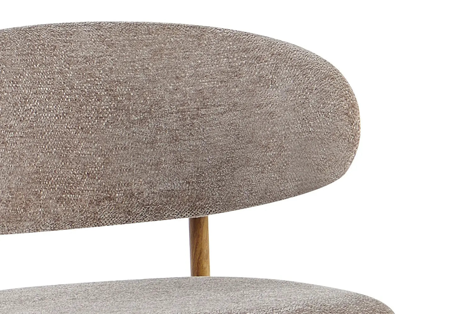 Chaise de Bar Tissu Sable avec Pieds Naturels COYA - 51 x 50 cm ROUSSEAU