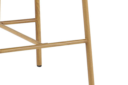 Chaise de Bar Tissu Sable avec Pieds Naturels COYA - 51 x 50 cm ROUSSEAU