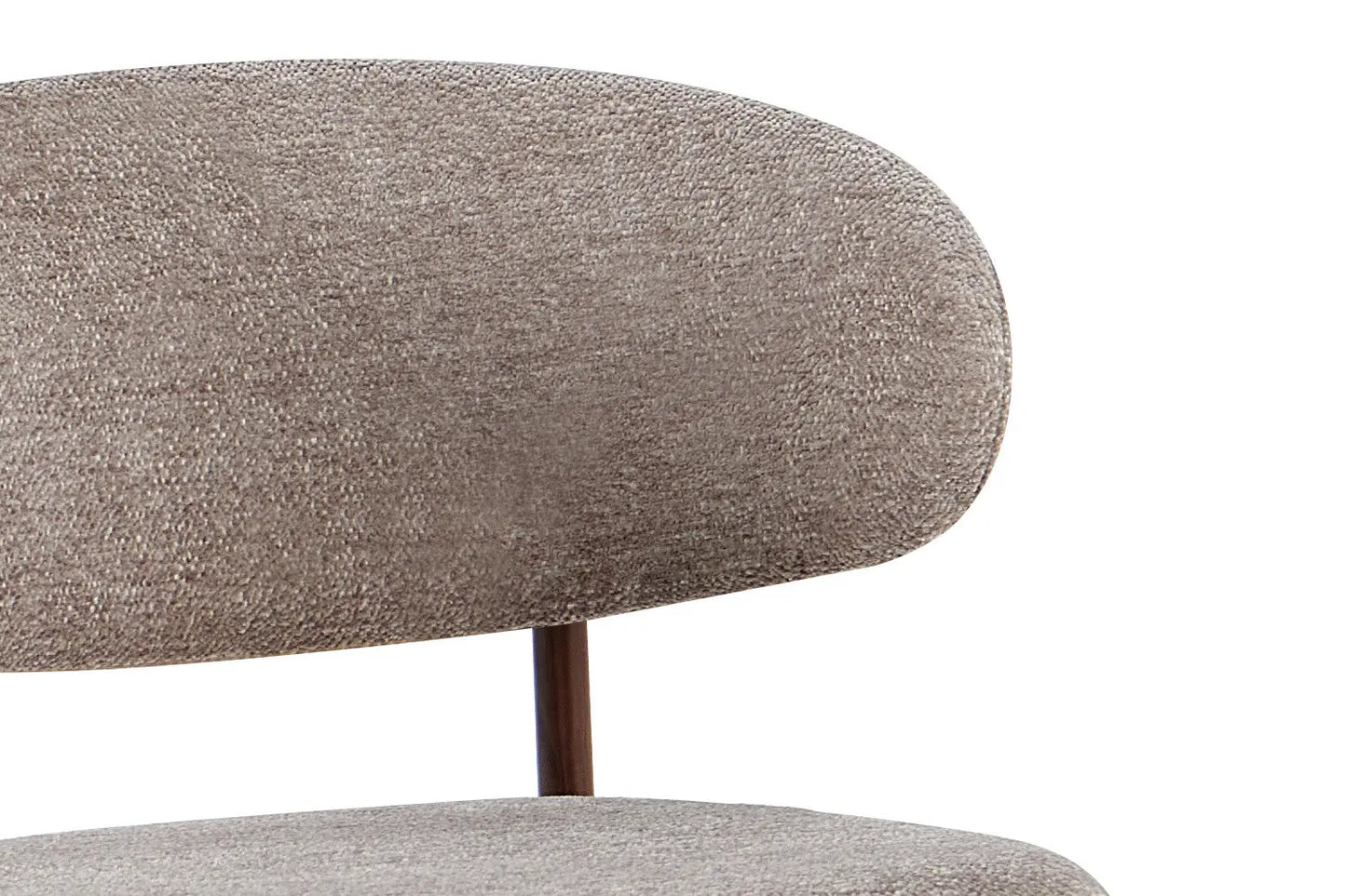 Chaise de Bar Tissu Sable avec Pieds Noyer COYA - 51 x 50 cm ROUSSEAU