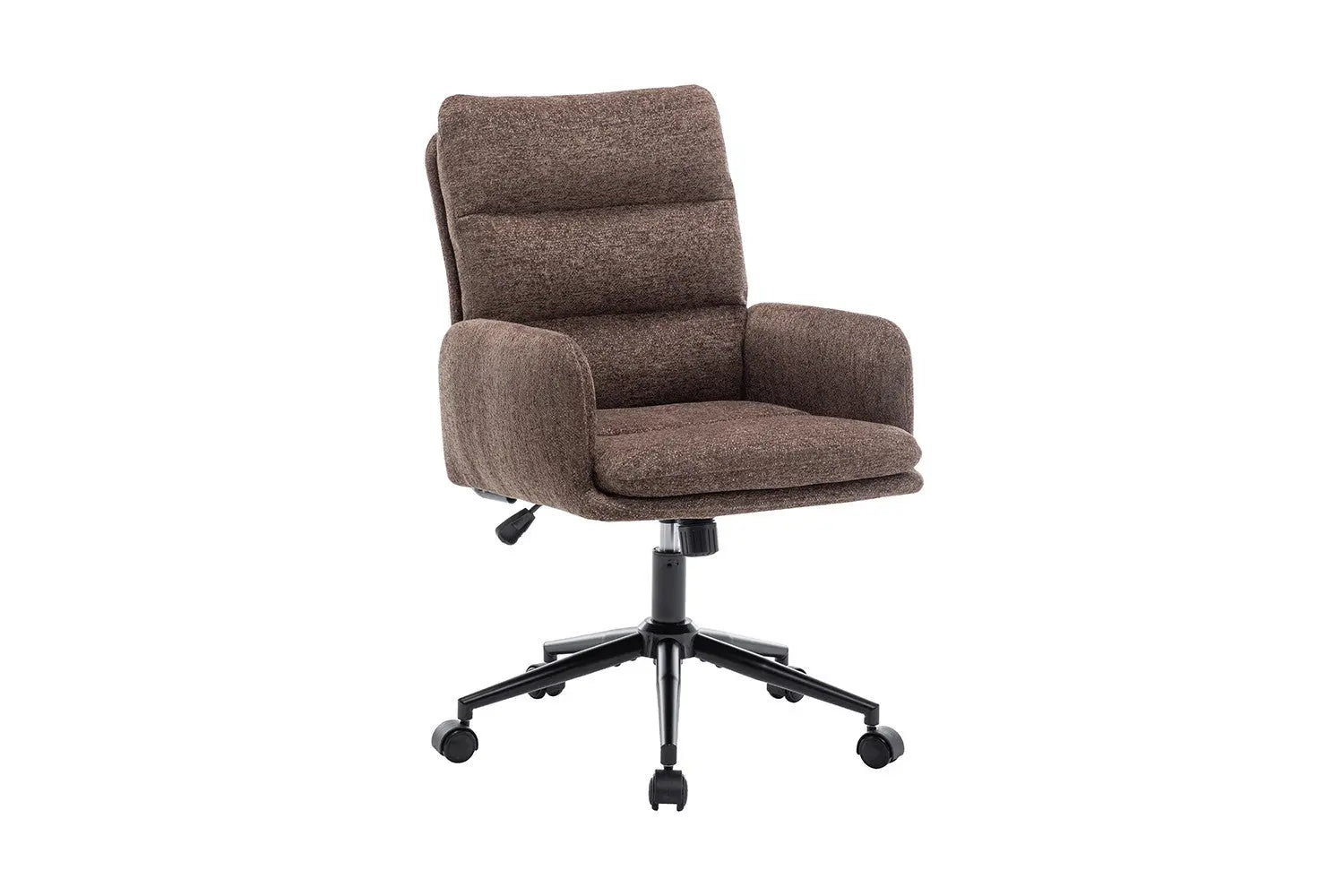 Chaise de Bureau en Tissu Brun - 64 x 68 cm ROUSSEAU