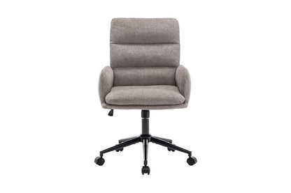 Chaise de Bureau en Tissu Gris Foncé AIMIE - 64 x 68 cm ROUSSEAU