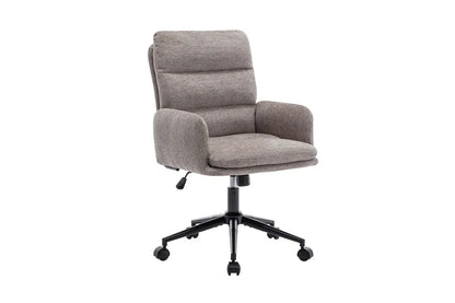 Chaise de Bureau en Tissu Gris Foncé AIMIE - 64 x 68 cm ROUSSEAU