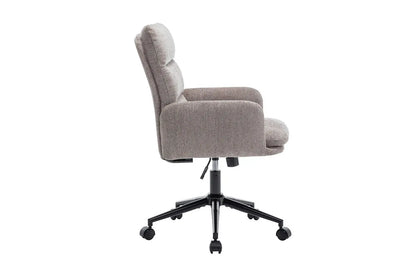 Chaise de Bureau en Tissu Gris Foncé AIMIE - 64 x 68 cm ROUSSEAU