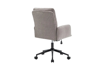 Chaise de Bureau en Tissu Gris Foncé AIMIE - 64 x 68 cm ROUSSEAU