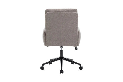 Chaise de Bureau en Tissu Gris Foncé AIMIE - 64 x 68 cm ROUSSEAU