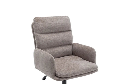 Chaise de Bureau en Tissu Gris Foncé AIMIE - 64 x 68 cm ROUSSEAU