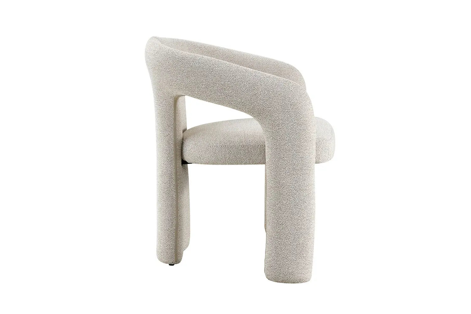 Chaise de Salle à Manger BEJAYA en Tissu Beige - 63 x 62 cm ROUSSEAU