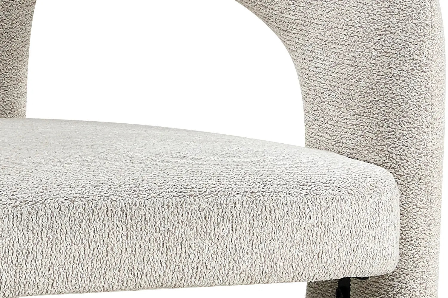 Chaise de Salle à Manger BEJAYA en Tissu Beige - 63 x 62 cm ROUSSEAU