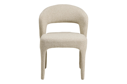 Chaise de Salle à Manger BELMONT en Tissu Sable - 57 x 61 cm HOUSE NORDIC
