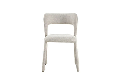 Chaise de Salle à Manger ELVYA en Tissu Beige - 51.5 x 57 cm ROUSSEAU