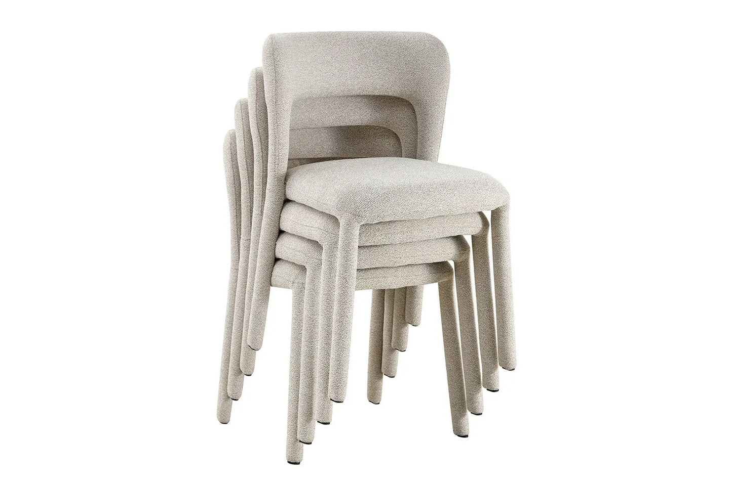 Chaise de Salle à Manger ELVYA en Tissu Beige - 51.5 x 57 cm ROUSSEAU