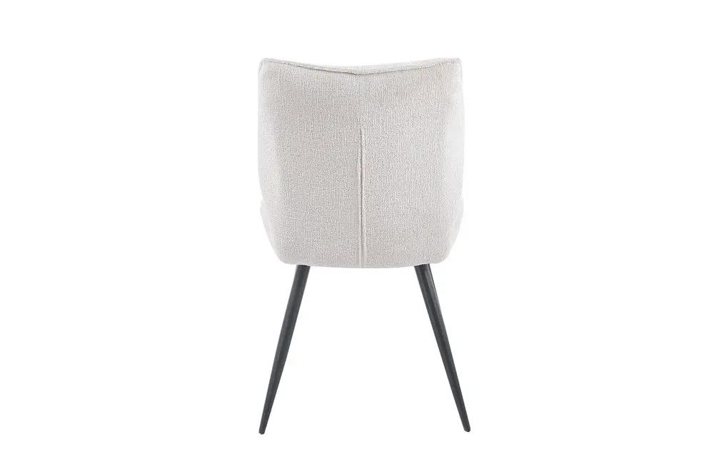 Chaise de Salle à Manger FAY en Tissu Ecru - 49 x 65 cm ROUSSEAU