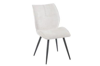 Chaise de Salle à Manger FAY en Tissu Ecru - 49 x 65 cm ROUSSEAU
