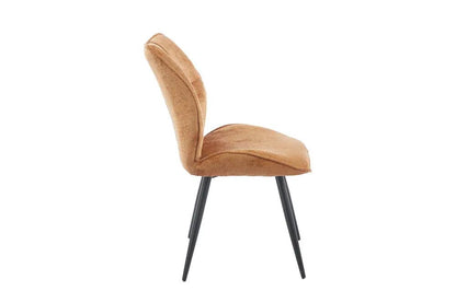 Chaise de Salle à Manger FAY en Tissu OR - 49 x 65 cm ROUSSEAU