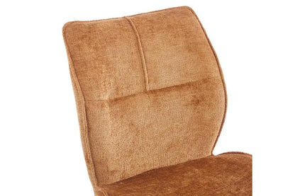 Chaise de Salle à Manger FAY en Tissu OR - 49 x 65 cm ROUSSEAU