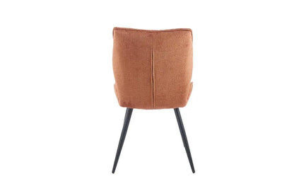 Chaise de Salle à Manger FAY en Tissu Rouille - 49 x 65 cm ROUSSEAU