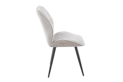 Chaise de Salle à Manger FAY en Tissu Sable - 49 x 65 cm ROUSSEAU